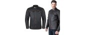 Leather Motorcycle Jacket W-TEC Mungelli EVO - Vintage černo-hnědá