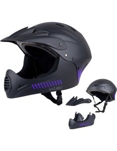 Downhill Helmet W-TEC Campanero Noir Violet