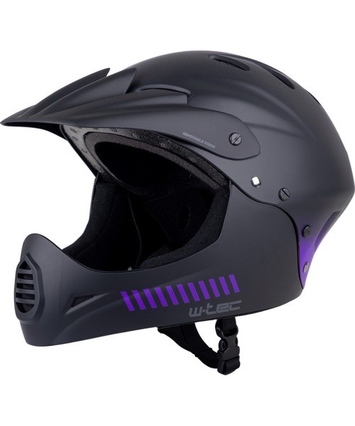 Downhill Helmet W-TEC Campanero Noir Violet