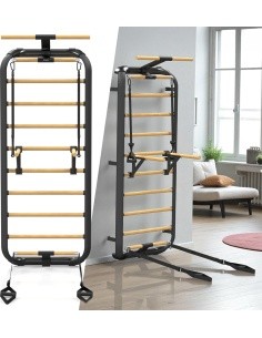 Wall Bars inSPORTline Wootkit 220 x 86 cm - Black