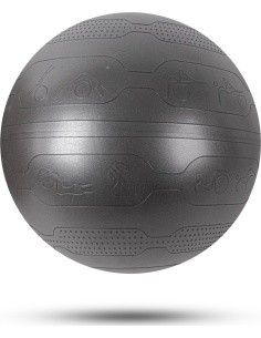 Võimlemispall inSPORTline Stretch Ball 55 cm - Must