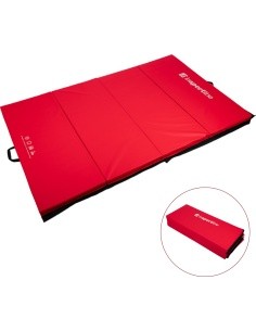 Kokkupandav võimlemismatt inSPORTline Quad fold 200 x 120 x 5 cm - Punane