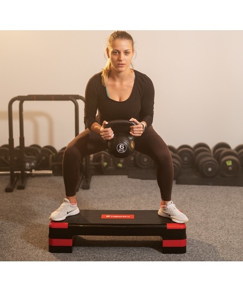 Aeroobikaplatvorm inSPORTline AS250 - Must/punane