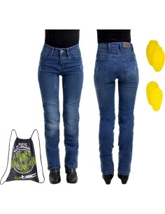 Women’s Moto Jeans W-TEC Panimali - Dark blue