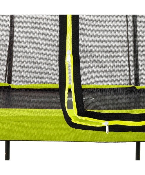 EXIT Silhouette trampoline ø427cm - green Outdoor Round Coil spring Above ground trampoline