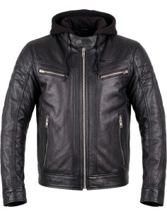 Leather Motorcycle Jacket W-TEC Murayo - Black