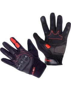 Motorcycle Gloves W-TEC Valelungo - Black/Red