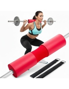 Barbell Pad inSPORTline Shaperoll 44 x 9.5 cm - Red