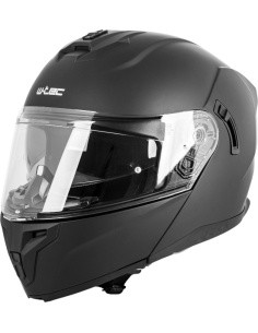 Avatav mootorrattakiiver W-TEC Benidor - Matte Black