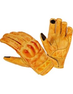 Leather Motorcycle Gloves B-STAR Airstream - Yellow