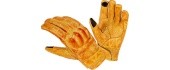 Leather Motorcycle Gloves B-STAR Airstream - Yellow