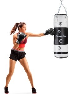 Poksikott inSPORTline Robkin 90 x 35 cm - Must/valge