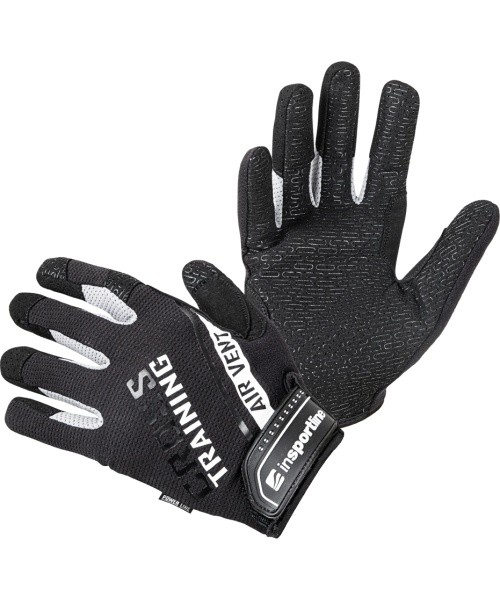 Fitness Gloves inSPORTline Taladaro - Black/White