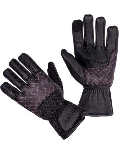 Women’s Motorcycle Gloves W-TEC Ladonna - Pink-Black