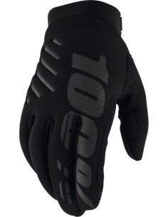 Children’s Motocross Gloves 100% Brisker Youth Black - Black