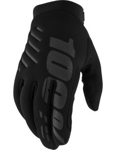 Men’s Motocross Gloves 100% Brisker Black - Black