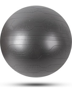 Võimlemispall inSPORTline Stretch Ball 65 cm - Must