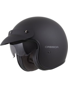 Mootorrattakiiver Cassida Oxygen Solid 2.0 mattmust/tumehall