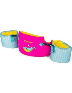 2-in-1 Children’s Pool Float Vest w/ Water Wings inSPORTline Banarito - Pink