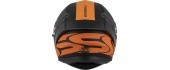 Mootorrattakiiver Cassida Orbit Multivers matt must/oranž/hall/valge