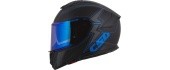 Mootorrattakiiver Cassida Integral GT 2.1 Flash, mattmust / metallik sinine / tumehall