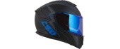 Motorcycle Helmet Cassida Integral GT 2.1 Flash Matte Black/Metallic Blue/Dark Gray