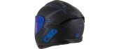 Mootorrattakiiver Cassida Integral GT 2.1 Flash, mattmust / metallik sinine / tumehall