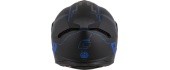 Mootorrattakiiver Cassida Integral GT 2.1 Flash, mattmust / metallik sinine / tumehall