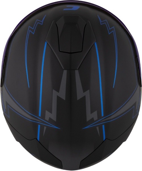 Mootorrattakiiver Cassida Integral GT 2.1 Flash, mattmust / metallik sinine / tumehall