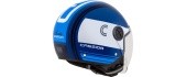 Mootorrattakiiver Cassida Handy Metropolis sinine/tumesinine/valge