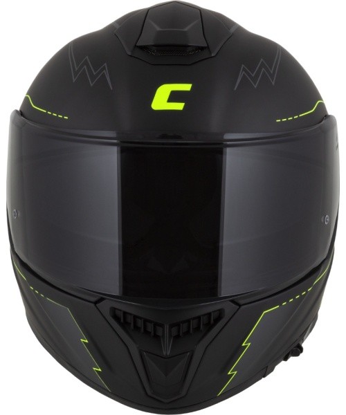 Motorcycle Helmet Cassida Integral GT 2.1 Flash Matte Black/Fluo Yellow/Dark Gray