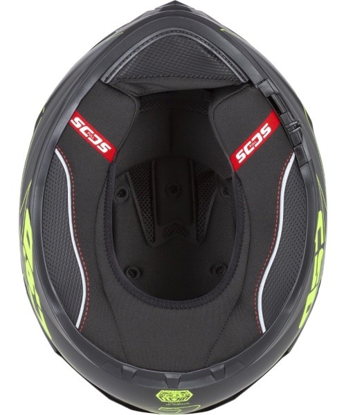 Motorcycle Helmet Cassida Integral GT 2.1 Flash Matte Black/Fluo Yellow/Dark Gray