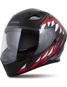 Motorcycle Helmet Cassida Orbit StriX Red/Gray/White/Black