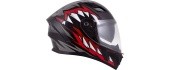 Mootorrattakiiver Cassida Orbit StriX punane/hall/valge/must