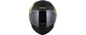 Mootorrattakiiver Cassida Orbit Grind mattmust / fluorestseeruv kollane