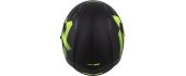 Mootorrattakiiver Cassida Orbit Grind mattmust / fluorestseeruv kollane