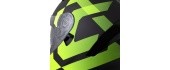 Mootorrattakiiver Cassida Orbit Grind mattmust / fluorestseeruv kollane