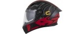 Motorcycle Helmet Cassida Orbit Multivers Matte Black/Red/Gray/Yellow
