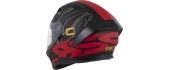 Motorcycle Helmet Cassida Orbit Multivers Matte Black/Red/Gray/Yellow