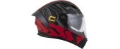 Motorcycle Helmet Cassida Orbit Multivers Matte Black/Red/Gray/Yellow