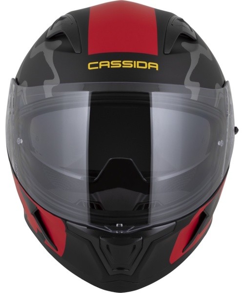 Motorcycle Helmet Cassida Orbit Multivers Matte Black/Red/Gray/Yellow