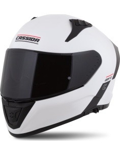 Motorcycle Helmet Cassida Aero Solid White/Black
