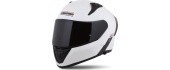 Mootorrattakiiver Cassida Aero Solid valge/must