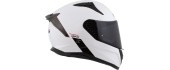 Mootorrattakiiver Cassida Aero Solid valge/must