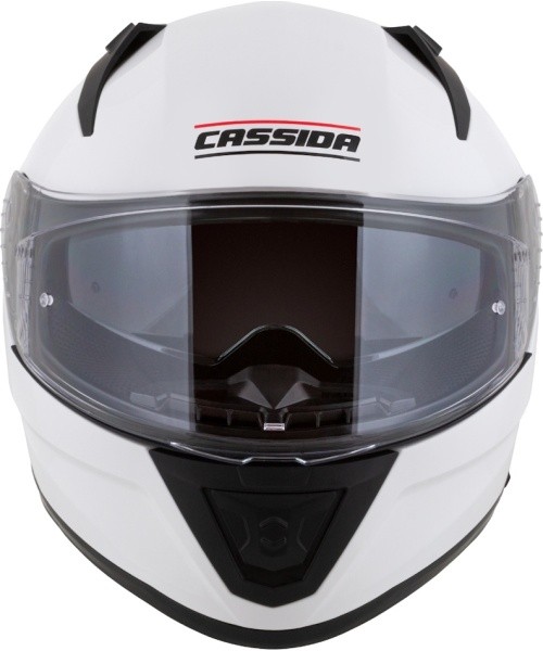 Mootorrattakiiver Cassida Aero Solid valge/must