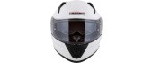 Mootorrattakiiver Cassida Aero Solid valge/must