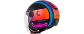 Motorcycle Helmet Cassida Handy Metropolis Black/Teal/Gradient