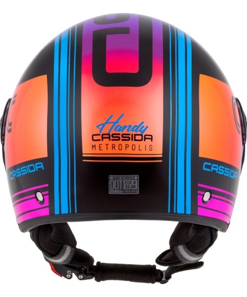 Motorcycle Helmet Cassida Handy Metropolis Black/Teal/Gradient