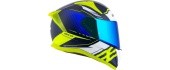 Motorcycle Helmet Cassida Aero Drome Blue/Fluo Yellow/Light Blue/White