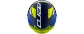 Motorcycle Helmet Cassida Aero Drome Blue/Fluo Yellow/Light Blue/White